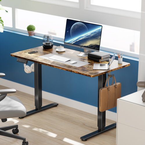 Inbox Zero Eliuth Height Adjustable Standing Desk Wayfair Canada